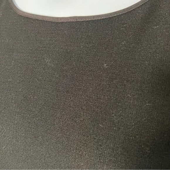 NWT Ann Taylor LOFT Little Black Dress with a back slit, pin tuck sides and zip - Picture 5 of 8